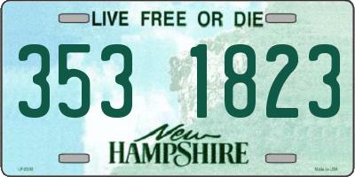 NH license plate 3531823