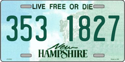 NH license plate 3531827