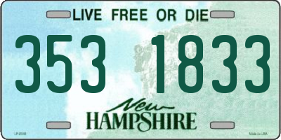 NH license plate 3531833