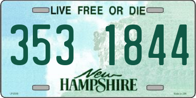 NH license plate 3531844