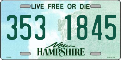 NH license plate 3531845