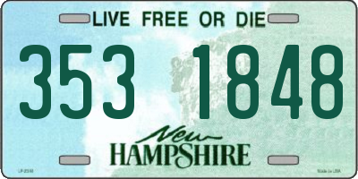 NH license plate 3531848