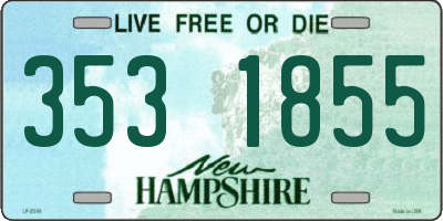 NH license plate 3531855