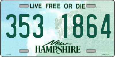 NH license plate 3531864