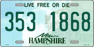 NH license plate 3531868