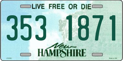 NH license plate 3531871