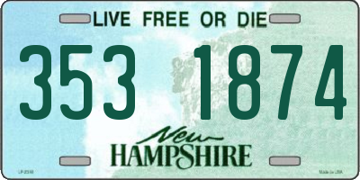 NH license plate 3531874