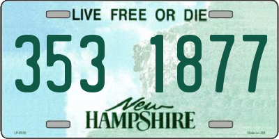 NH license plate 3531877
