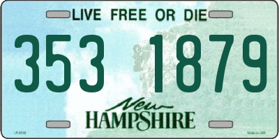 NH license plate 3531879