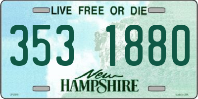 NH license plate 3531880