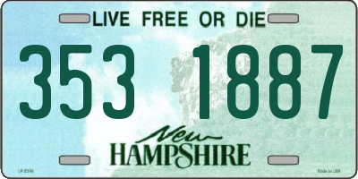 NH license plate 3531887
