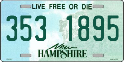 NH license plate 3531895