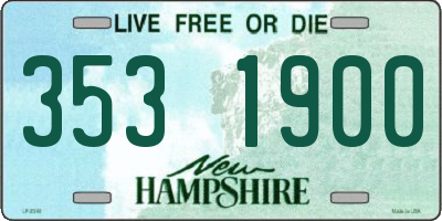 NH license plate 3531900