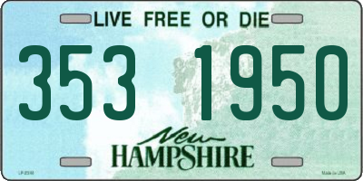 NH license plate 3531950