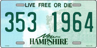 NH license plate 3531964
