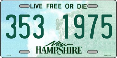 NH license plate 3531975