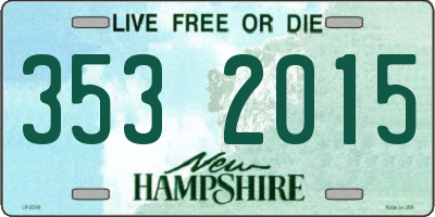 NH license plate 3532015