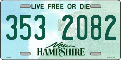 NH license plate 3532082
