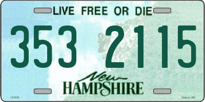 NH license plate 3532115