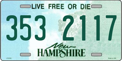 NH license plate 3532117