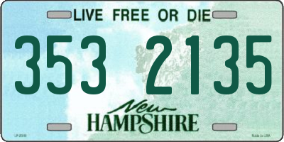 NH license plate 3532135