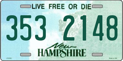 NH license plate 3532148