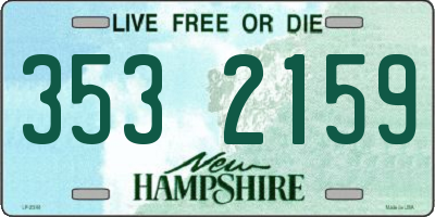 NH license plate 3532159
