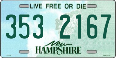 NH license plate 3532167