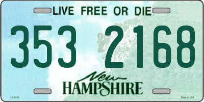 NH license plate 3532168