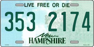 NH license plate 3532174
