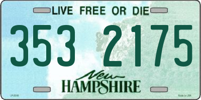 NH license plate 3532175