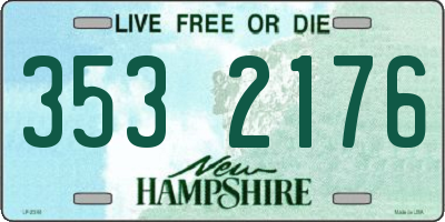 NH license plate 3532176
