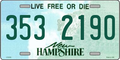 NH license plate 3532190