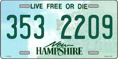 NH license plate 3532209