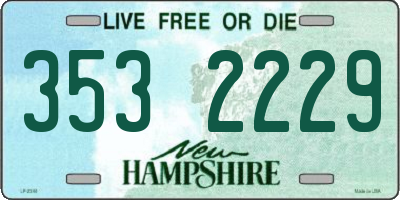 NH license plate 3532229