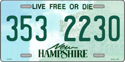 NH license plate 3532230