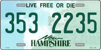 NH license plate 3532235