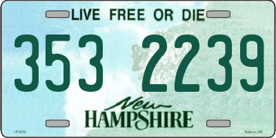 NH license plate 3532239
