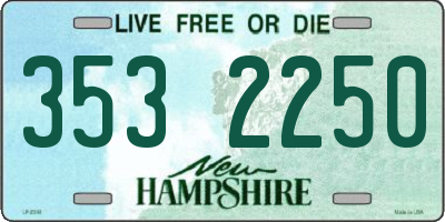 NH license plate 3532250