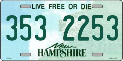 NH license plate 3532253