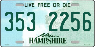 NH license plate 3532256