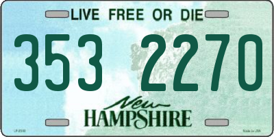 NH license plate 3532270