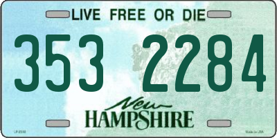NH license plate 3532284