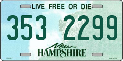 NH license plate 3532299