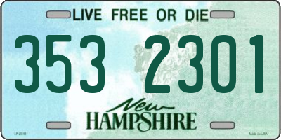 NH license plate 3532301