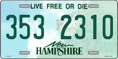 NH license plate 3532310