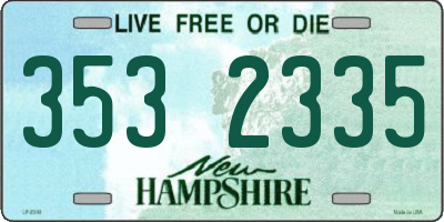 NH license plate 3532335