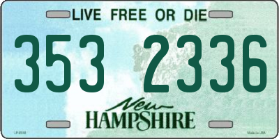 NH license plate 3532336