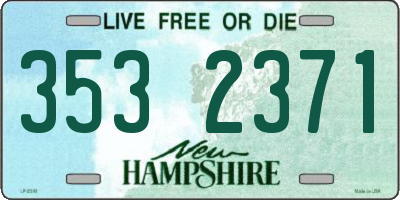 NH license plate 3532371