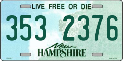 NH license plate 3532376